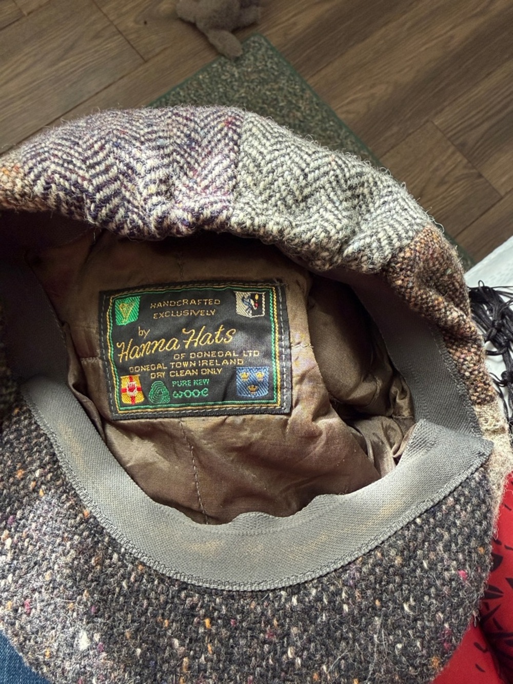 Hanna Hats Brown Multi Tweed Flat Cap - Classic Tweed Style